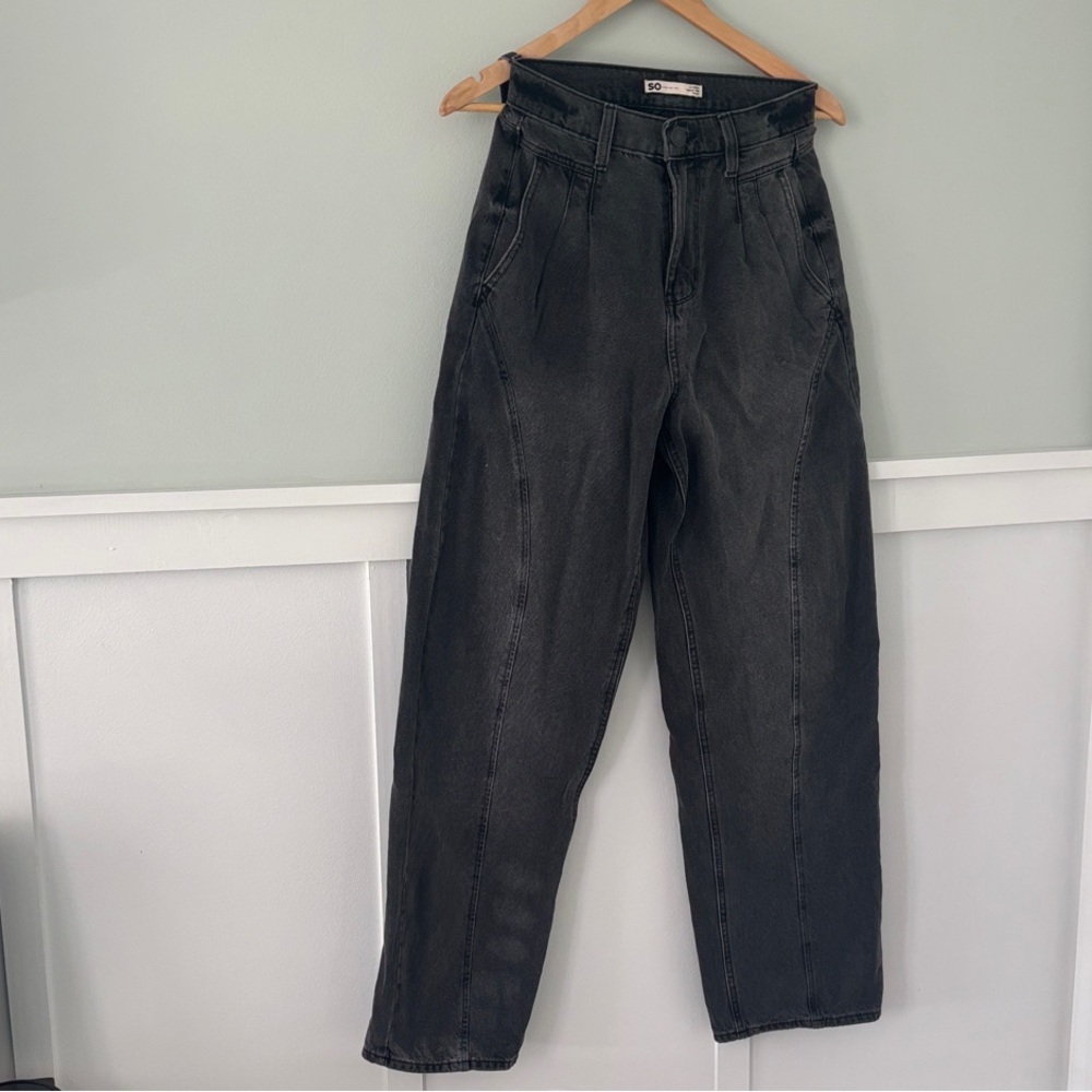 SO High-Rise Women's Jeans in Washed Black